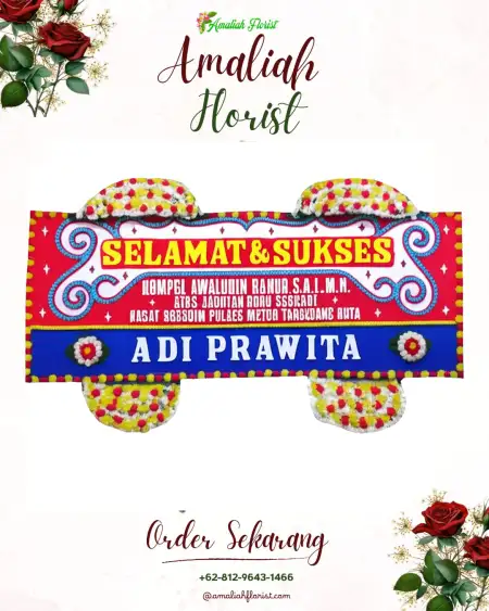 Papan Bunga Ucapan Selamat Modong
