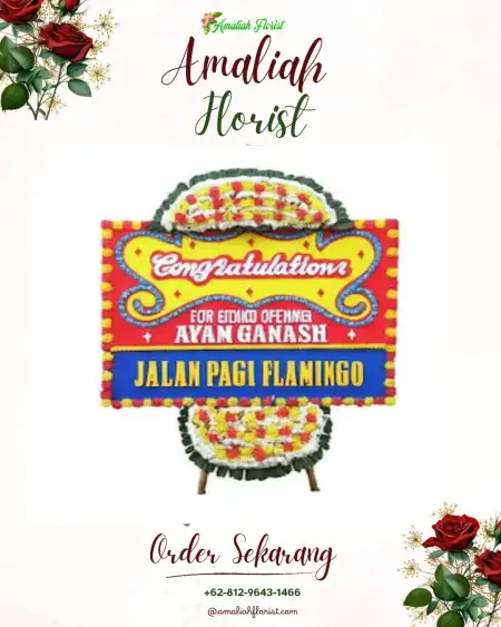Sewa Papan Bunga Modong
